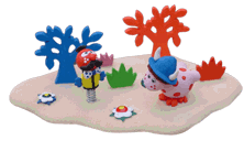 Zebedee & Ermintrude Mini Scene